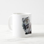 P ist für Pallas Cat Kaffeetasse (Vorderseite Links)