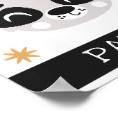 P ist für Panda, Kinderzimmer, Schlafzimmer, Kinde Poster (Ecke)