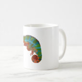P ist für Panther Chameleon Kaffeetasse (VorderseiteRechts)