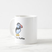 P ist für Papageientaucher Kaffeetasse (Vorderseite Links)