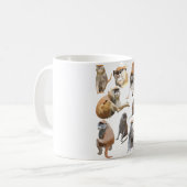 P ist für Patas Monkey Kaffeetasse (Vorderseite Links)
