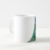 P ist für Peacock Kaffeetasse (Vorderseite Links)