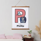 P ist für... personalisiert wandteppich mit holzrahmen (Schlafzimmer)