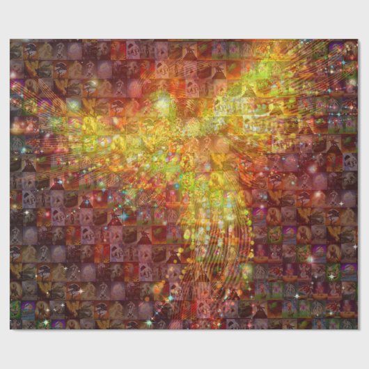 P ist für Phoenix Mosaic Geschenkpapier (Flach)