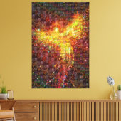 P ist für Phoenix Mosaic Leinwanddruck (Insitu (Wohnzimmer))