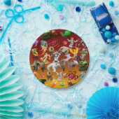 P ist für Phoenix Paper Plate(Gold) Pappteller (Party)