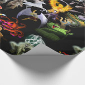 P ist für Phoenix Wrapping Paper (Black) Geschenkpapier (Ecke)