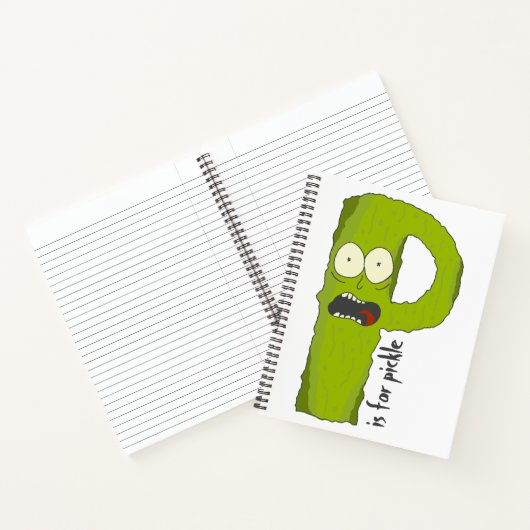P ist für Pickle Grafik Notebook Alphabet Oops! Notizblock (Innenseite)