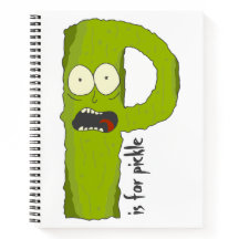 P ist für Pickle Grafik Notebook Alphabet Oops!