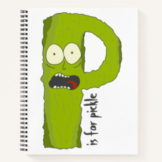 P ist für Pickle Grafik Notebook Alphabet Oops! Notizblock