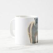 P ist für Polar Bear Kaffeetasse (Vorderseite Links)