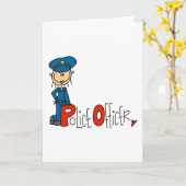 P ist für Polizeibeamte Karte (Gelbe Blume)