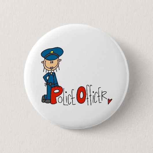 P ist für Polizeibeamten Button (Vorderseite)
