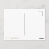 P ist für Poppy Postkarte (Rückseite)