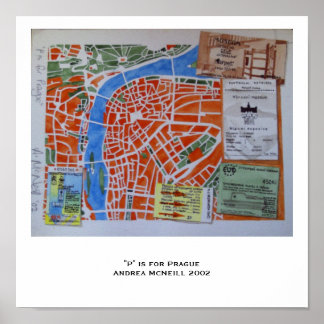 "P" ist für Prag Poster