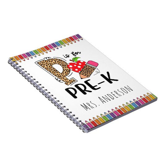 P ist für Pre-K-Lehrer zurück zur Schule Notizblock (Rechte Seite)