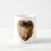 P ist für Proboscis Monkey Kaffeetasse (Mittel)