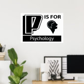 P ist für Psychologie Poster (Heimbüro)