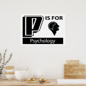 P ist für Psychologie Poster (Küche)