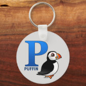 P ist für Puffin Schlüsselanhänger (Vorderseite)