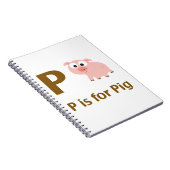 P ist für Schweinefleisch Notizblock (Rechte Seite)