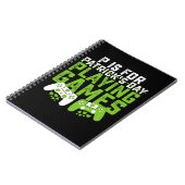 P ist für Spiele Gamer Gaming St Patrick's Notizblock (Linke Seite)