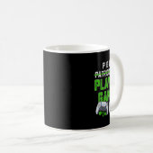 P ist für Spiele St Patricks Day Fun Gamer B Kaffeetasse (VorderseiteRechts)