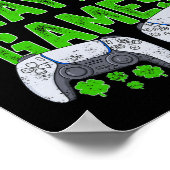 P ist für Spiele St Patricks Day Fun Gamer B Poster (Ecke)