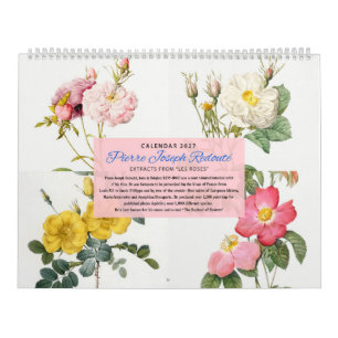 P.J. Redouté - Kalender 2027 - Die Rosen