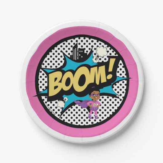 P.J. Tuttles Supergirl, Paper Tellers 7" - AfroPuf Pappteller (Vorderseite)