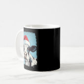 P Kunst Farbige Kuh Weihnachten Kaffeetasse (Vorderseite Links)