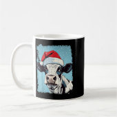 P Kunst Farbige Kuh Weihnachten Kaffeetasse (Links)