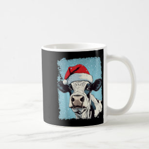 P Kunst Farbige Kuh Weihnachten Kaffeetasse