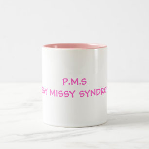 P.M.SPISSY MÄDCHEN-SYNDROM ZWEIFARBIGE TASSE