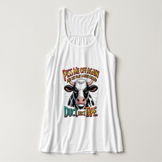 P Me Off Again, We Play The Game, Duct Tape Tank Top (Design Vorderseite)