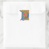 P - MINIATURE QUADRATISCHER AUFKLEBER (Tasche)