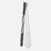 P Monogram Green and Grey Krawatte (Rückseite)