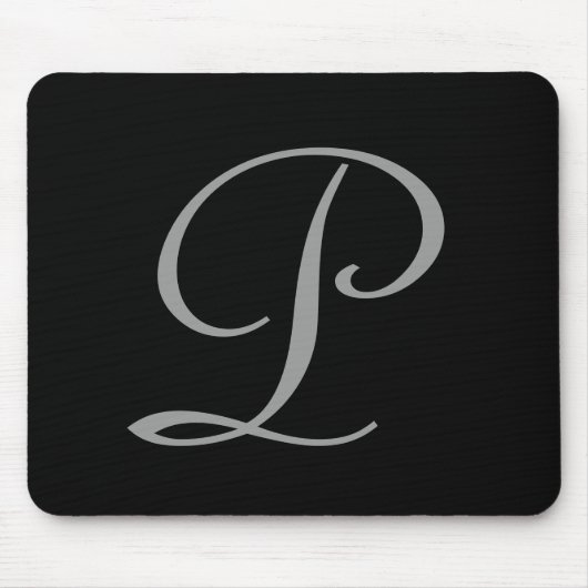 P: Monogram P Elegant Mousepad - Initialbrief (Vorne)