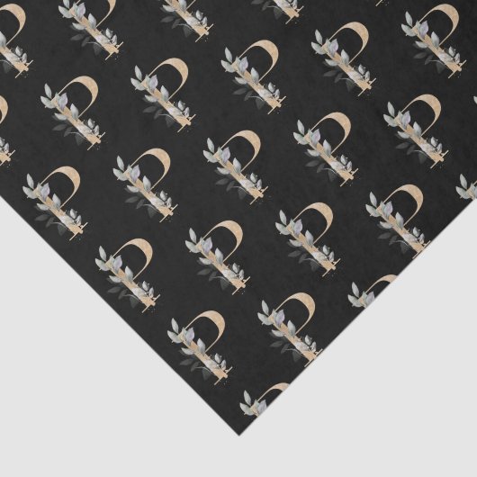 P Monogramm Bluthochdruckpapier Seidenpapier (Ausschnitt)