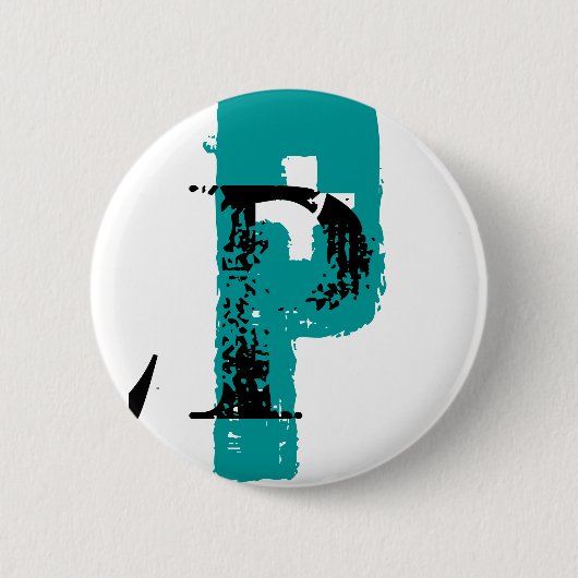 P Monogramm Button (Vorderseite)