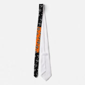 P Monogramm Orange und Schwarze Krawatte (Rückseite)