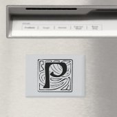P Monogramm schwarz Magnet (In Situ (Geschirrspüler))