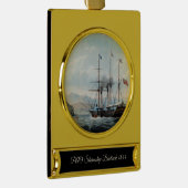 P&O-Dampfschiff Bentinck 1844 Banner-Ornament Gold (Rechts)