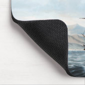 P&O-Dampfschiff Bentinck 1844 Mousepad (Ecke)