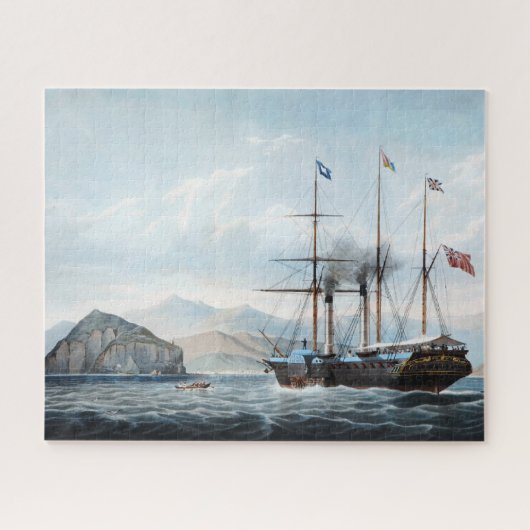 P&O-Dampfschiff Bentinck 1844 Puzzle (Horizontal)