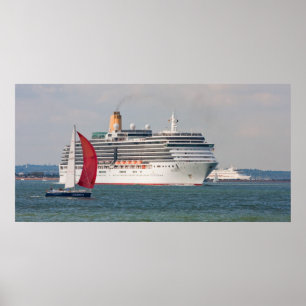 P&O Kreuzfahrtschiff Arcadia, der England verläss Poster