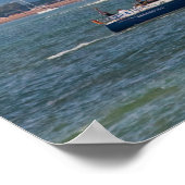 P&O Kreuzfahrtschiff Arcadia verlasse England Poster (Ecke)