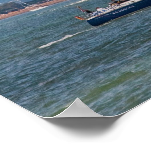 P&O Kreuzfahrtschiff Arcadia verlasse England Poster (Ecke)