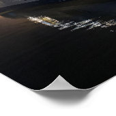 P&O Pride of Hull Fähre bei Nacht Poster (Ecke)