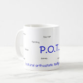 P.O.T.S. (orthostatische Haltungstachykardie) Kaffeetasse (Vorderseite Links)
